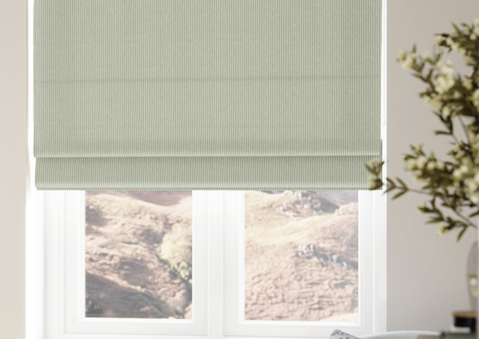 Montierre Stripe, Drift Blue - Roman Blind - Image 5